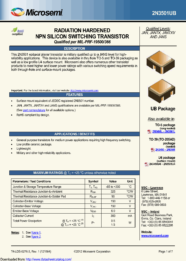 2N3501UB_9100735.PDF Datasheet