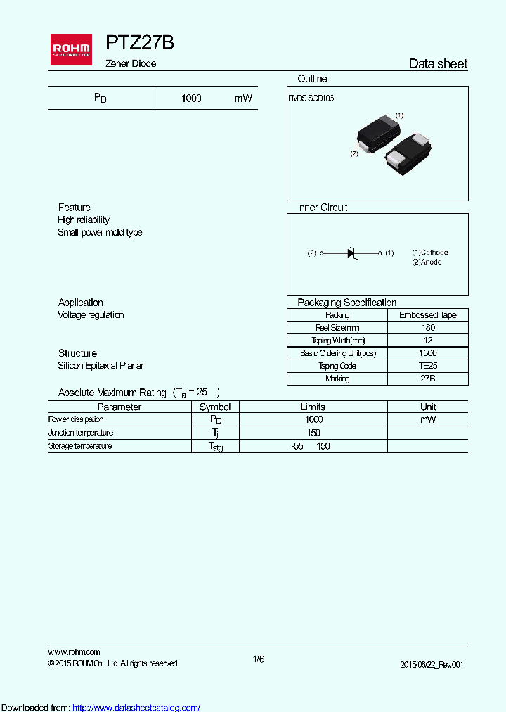 PTZTE2527B_9102485.PDF Datasheet