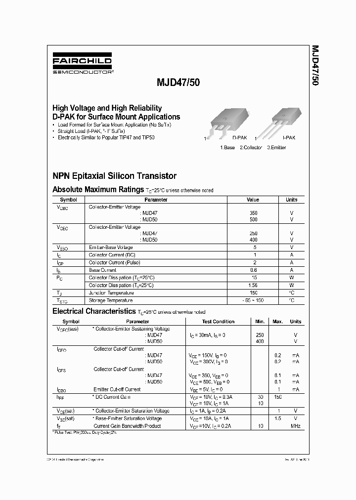 MJD50_9103301.PDF Datasheet