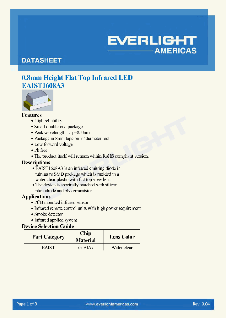 EAIST1608A3_9104364.PDF Datasheet