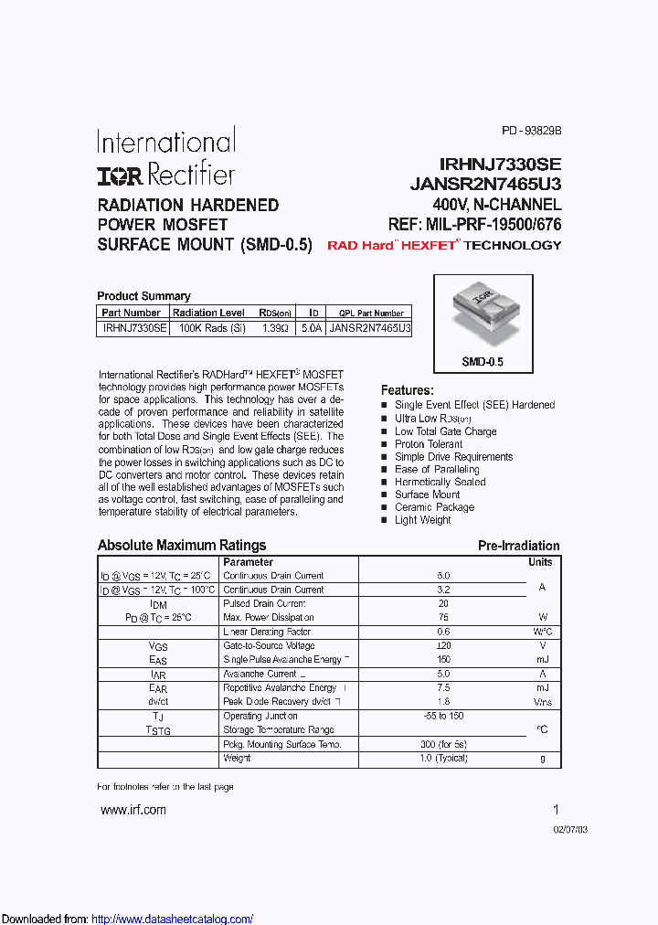 IRHNJ7330SESCS_9107471.PDF Datasheet