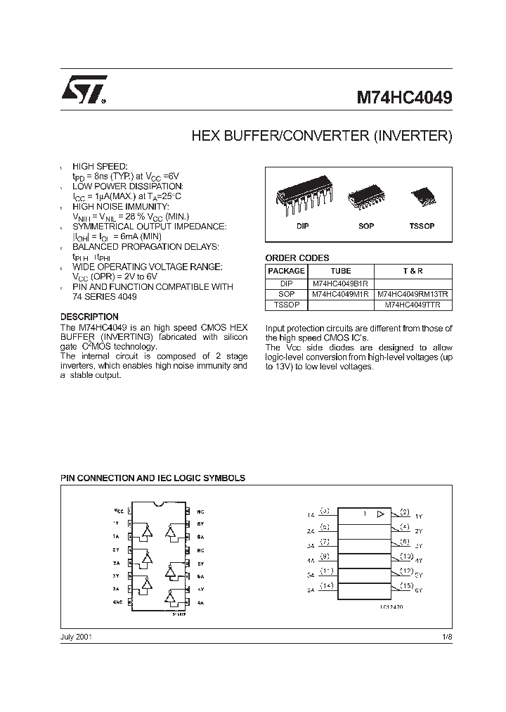 M74HC4049TTR_9113069.PDF Datasheet