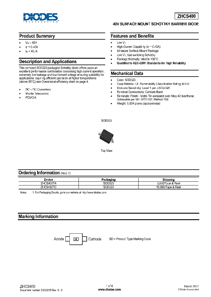 ZHCS400TC_9117514.PDF Datasheet