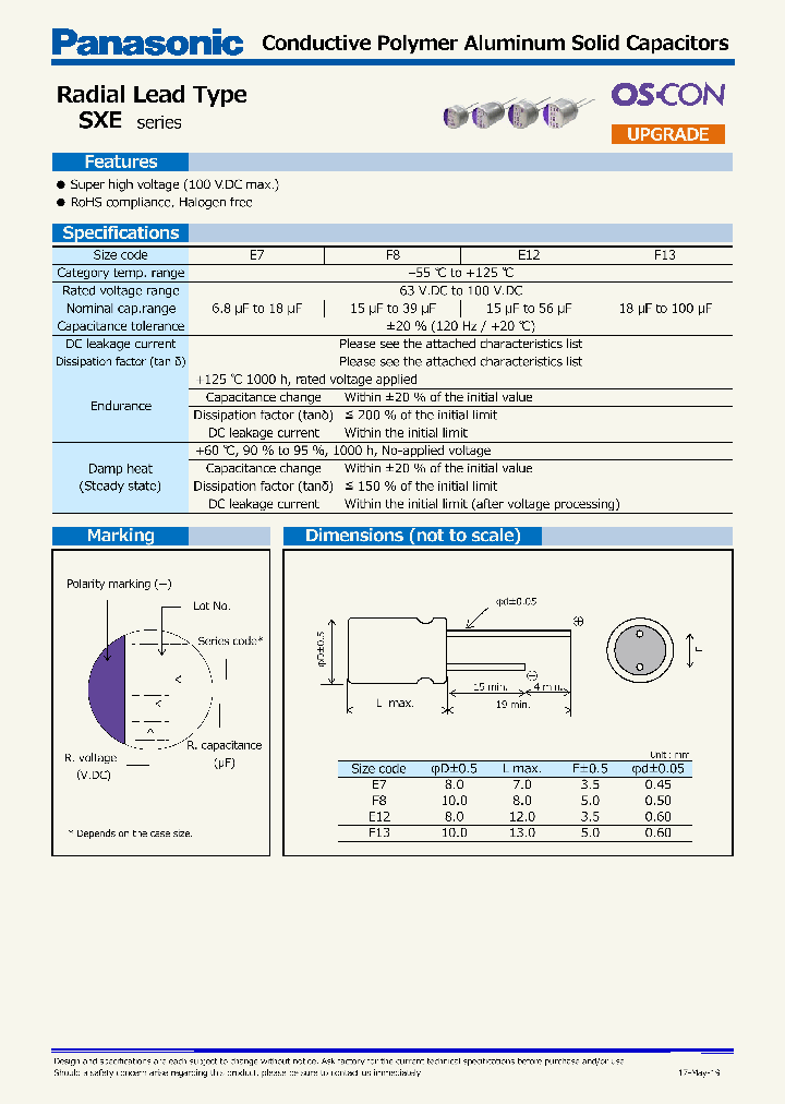 100SXE15MX_9120366.PDF Datasheet