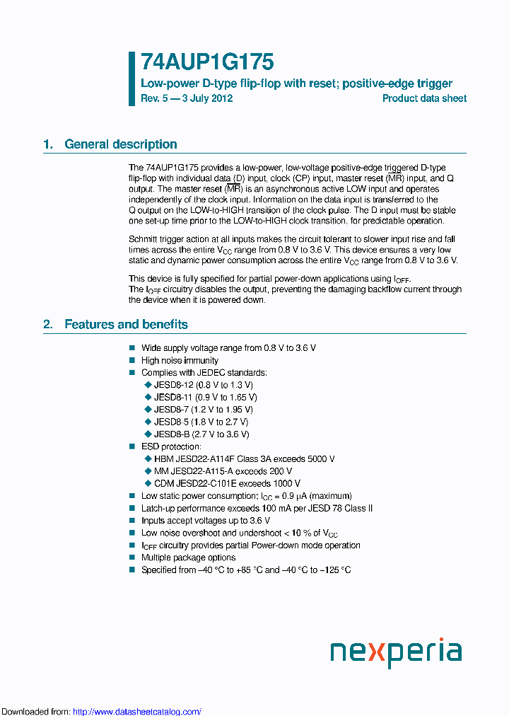 74AUP1G175GW_9121591.PDF Datasheet