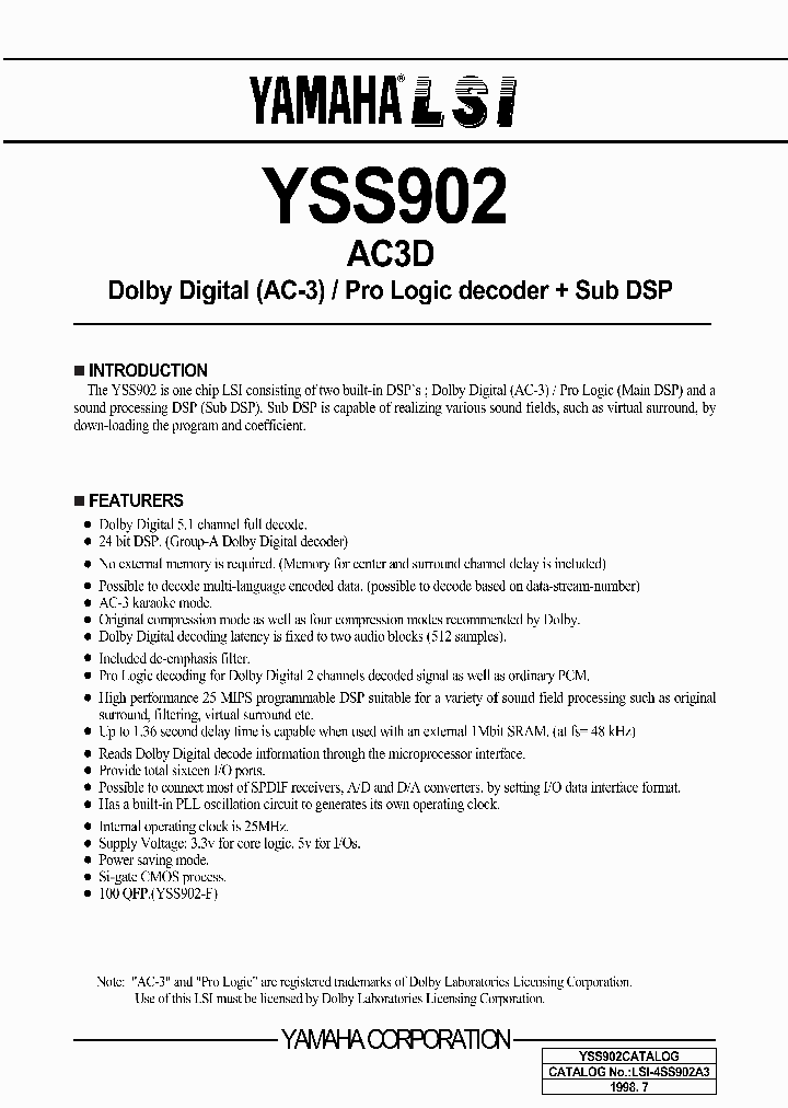 YSS902-F_9124314.PDF Datasheet