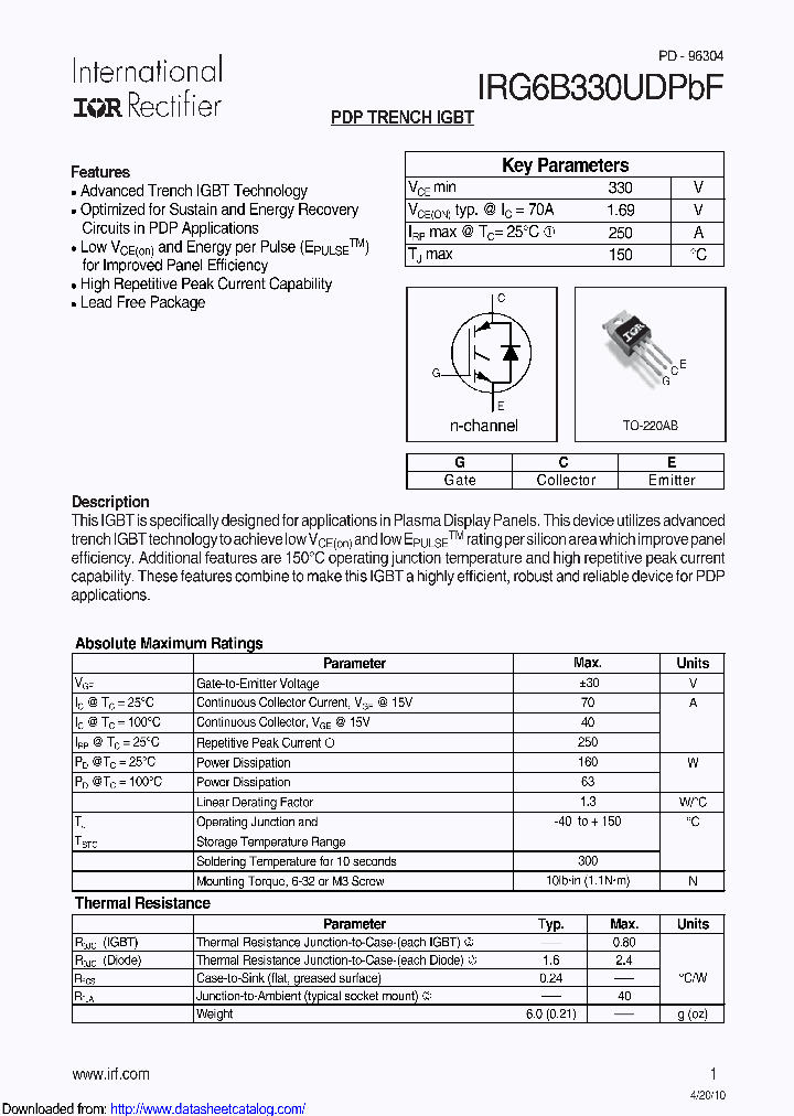 IRG6B330UD_9124622.PDF Datasheet