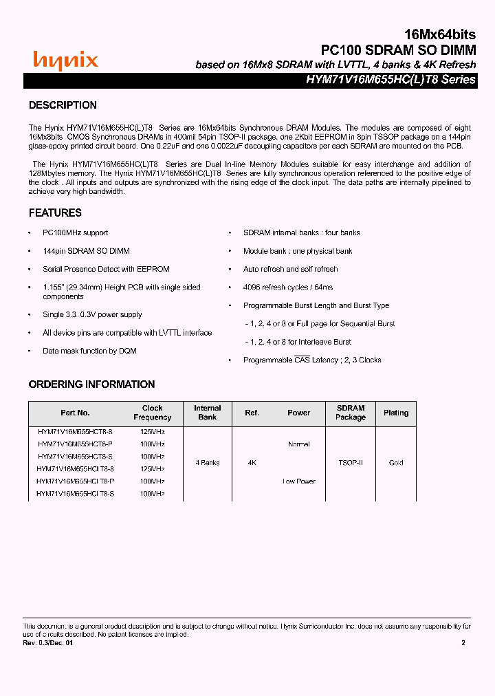 HYM71V16M655HCLT8-P_9127829.PDF Datasheet